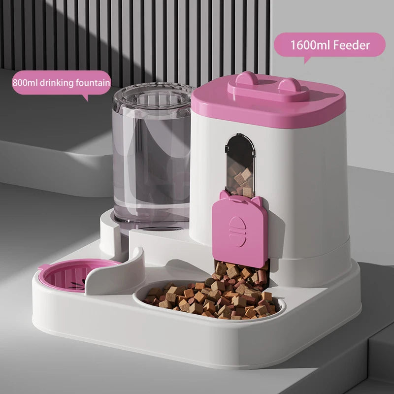 Large-Capacity Automatic Pet Food & Water Dispenser