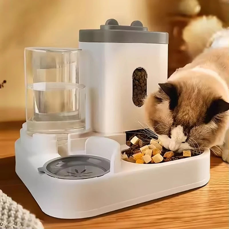Large-Capacity Automatic Pet Food & Water Dispenser