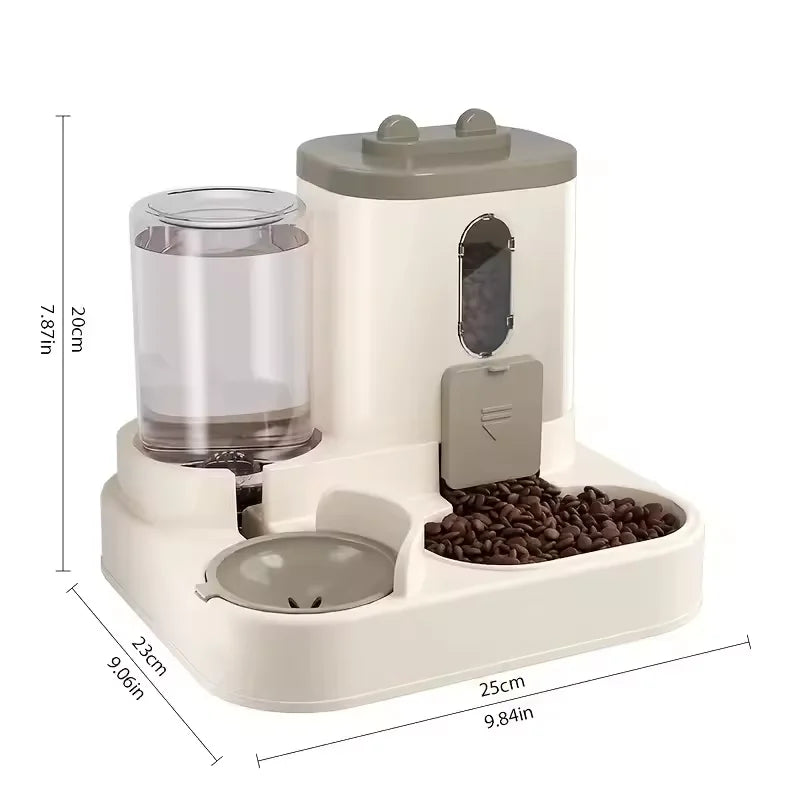 Large-Capacity Automatic Pet Food & Water Dispenser