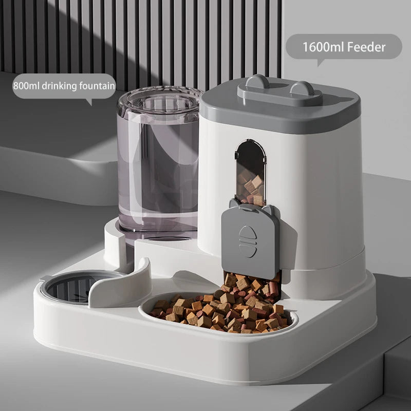 Large-Capacity Automatic Pet Food & Water Dispenser