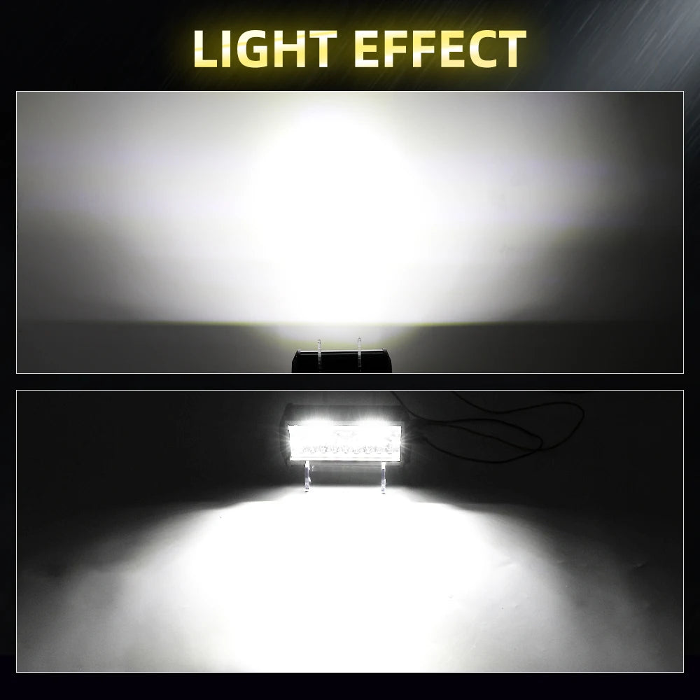 7" LED Work Lights — 50,000LM Spot Flood Combo | IP68 Waterproof Off-Road Lights for Truck, Jeep, ATV, UTV & 4x4 | 12V-60V