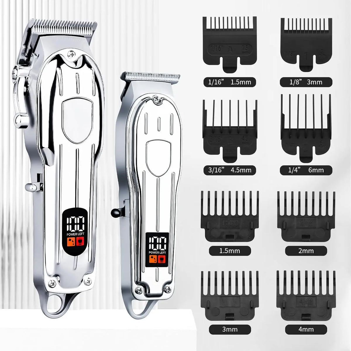 Professional Hair Clipper & Trimmer Set — Cordless, Wet & Dry, Perfect Gift for Men