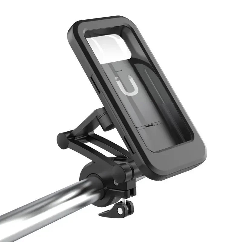 360° Waterproof Magnetic Phone Mount — Universal Bike & Motorcycle Holder for Phones up to 6.7"