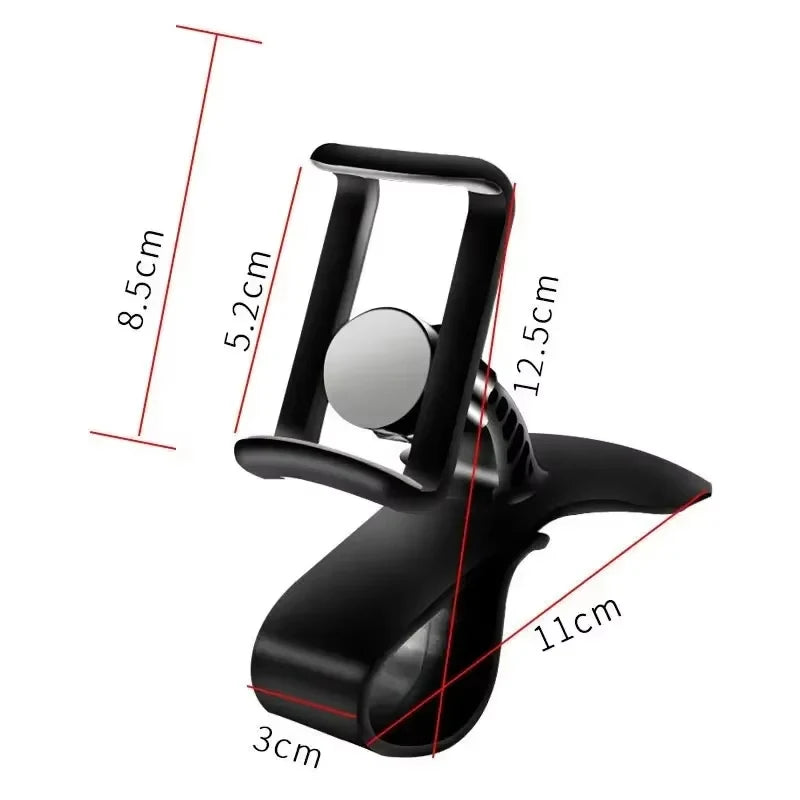 360° Rotatable Car Phone Holder — Universal Dashboard Mount for All Smartphones