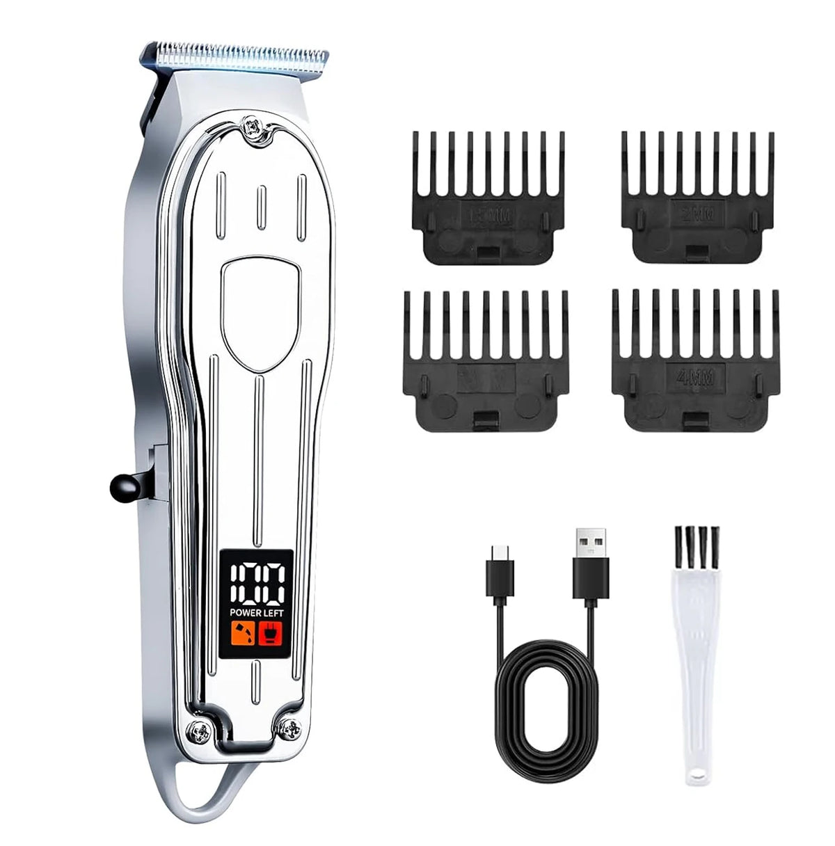 Professional Hair Clipper & Trimmer Set — Cordless, Wet & Dry, Perfect Gift for Men