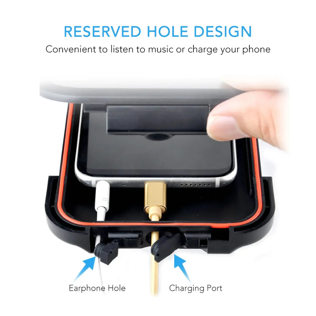 Motorcycle & Bike Magnetic Phone Mount — 360° Waterproof Holder for All Smartphones up to 6.7"