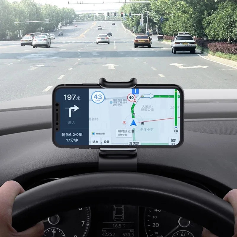 360° Rotatable Car Phone Holder — Universal Dashboard Mount for All Smartphones