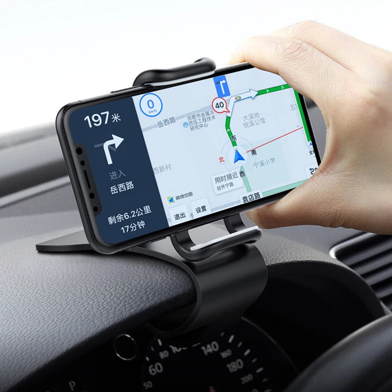 360° Rotatable Car Phone Holder — Universal Dashboard Mount for All Smartphones