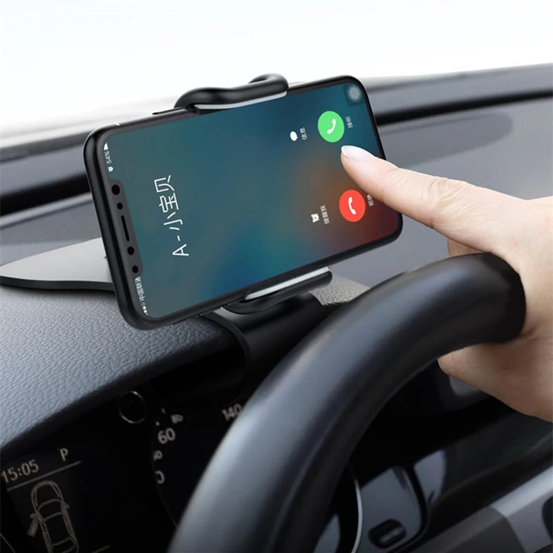 360° Rotatable Car Phone Holder — Universal Dashboard Mount for All Smartphones