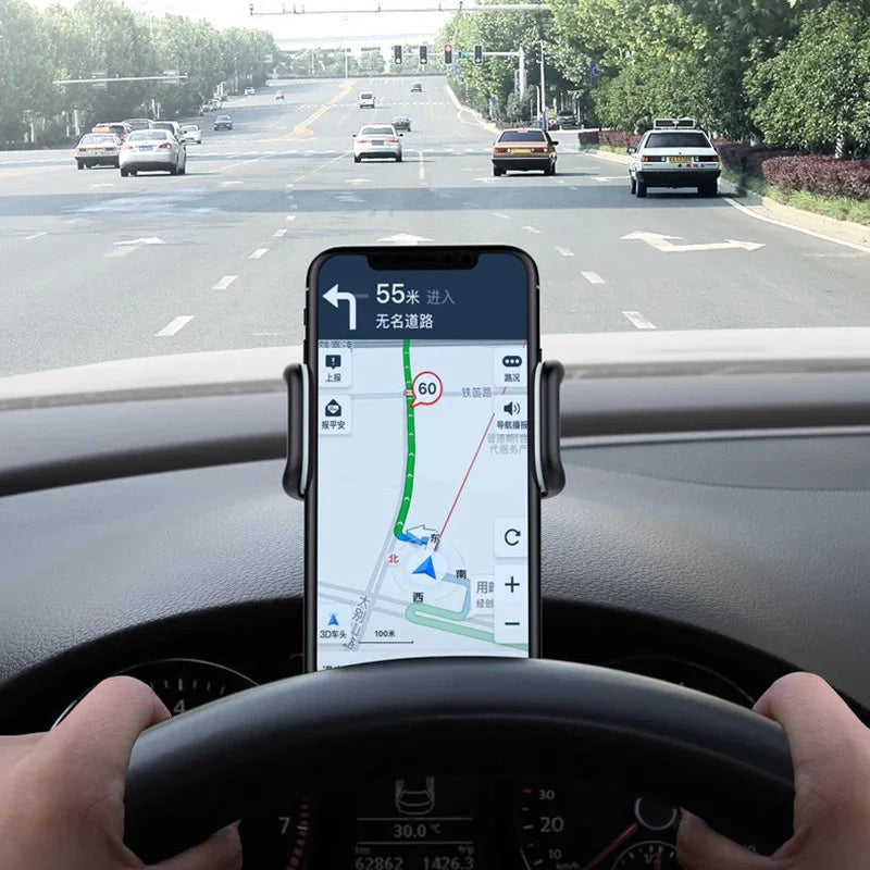 360° Rotatable Car Phone Holder — Universal Dashboard Mount for All Smartphones