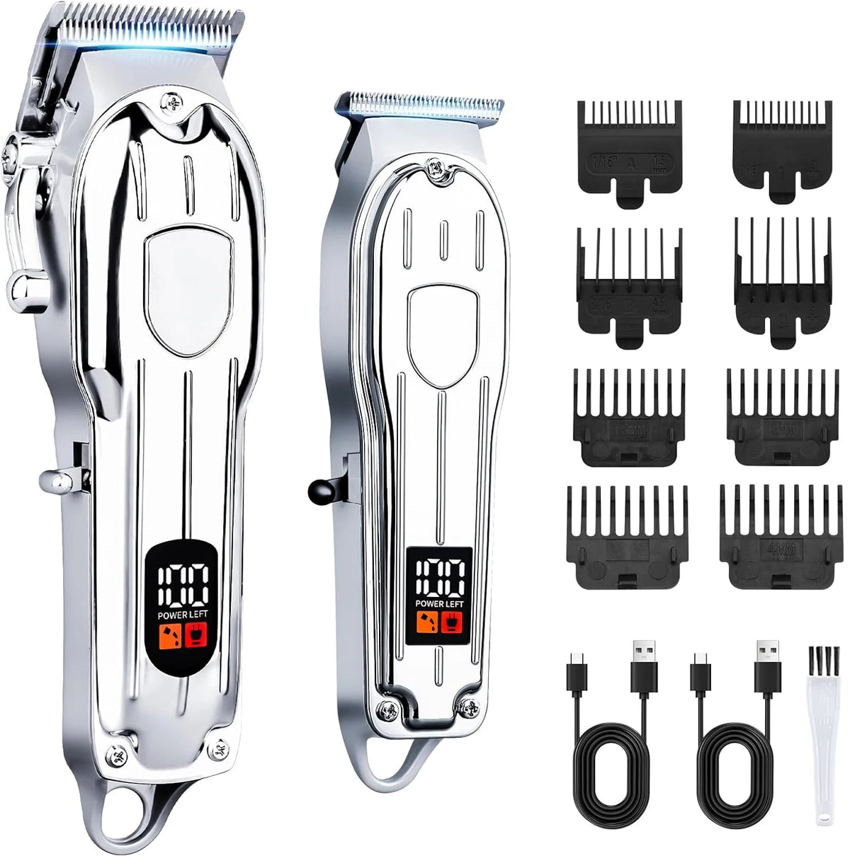 Professional Hair Clipper & Trimmer Set — Cordless, Wet & Dry, Perfect Gift for Men