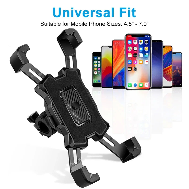 360° Rotating Bike & Motorcycle Phone Mount — Universal Anti-Slip Handlebar Holder